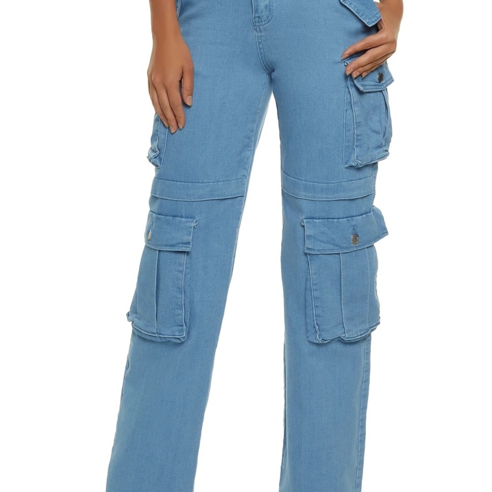 Daisy Blue Flare Wide Leg Jeans